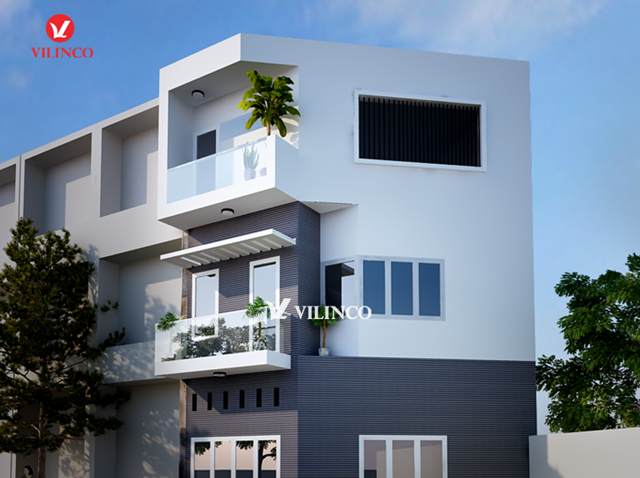 Thiết Kế Nhà Phố Trên Đất Méo Tại Thành Phố Bắc Giang