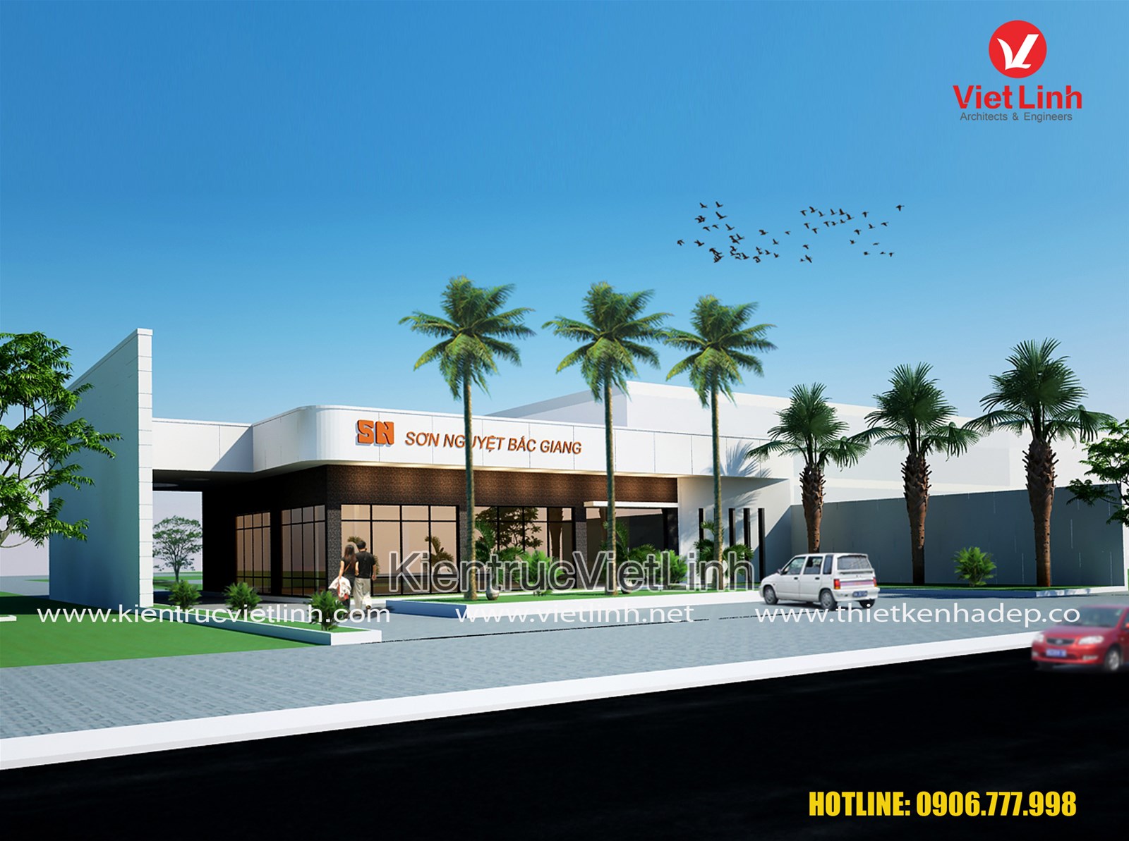 Thiết kế Showroom Sơn Nguyệt