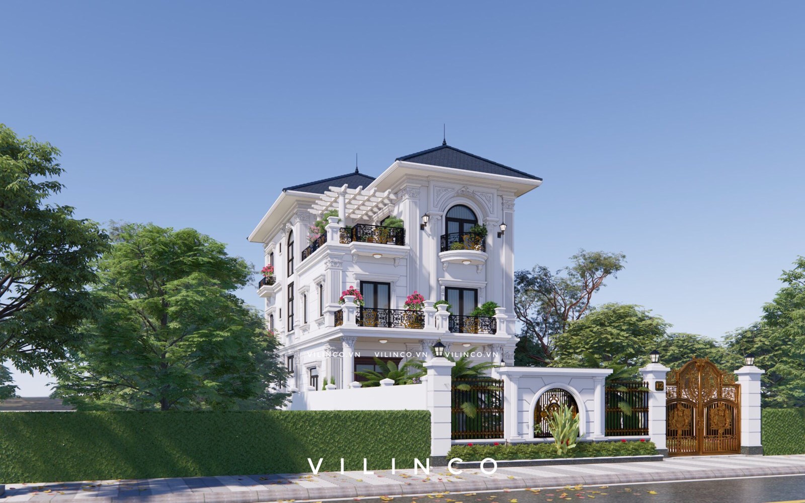BIỆT THỰ ĐỒI HỒNG